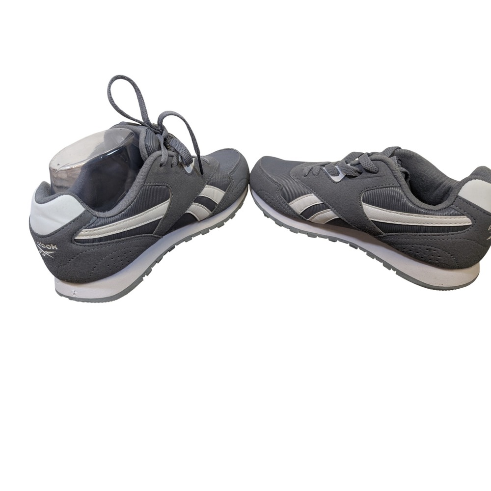 Reebok Kids Gray/White Classic Jogger Running Shoes Sneakers Size 4 Youth - Picture 6 of 9